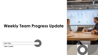 Weekly Team Progress Update PPT PowerPoint AT