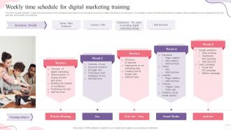 Weekly Time Schedule For Digital Marketing Training