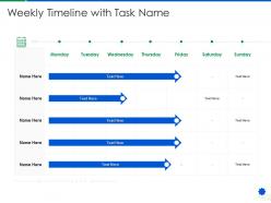 Weekly Timeline WITh Task Name DevOps Services Development Proposal IT