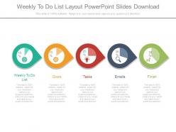 Weekly to do list layout powerpoint slides download