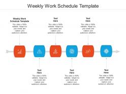 Weekly work schedule template ppt powerpoint presentation professional example topics cpb
