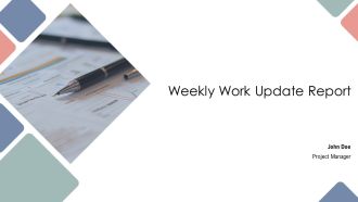Weekly Work Update Report PPT Demonstration AT