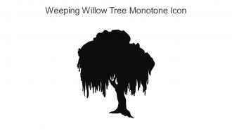 Weeping Willow Tree Monotone Icon In Powerpoint Pptx Png And Editable Eps Format