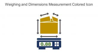 Weighing And Dimensions Measurement Colored Icon In Powerpoint Pptx Png And Editable Eps Format
