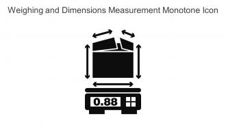 Weighing And Dimensions Measurement Monotone Icon In Powerpoint Pptx Png And Editable Eps Format