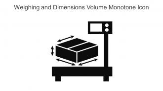 Weighing And Dimensions Volume Monotone Icon In Powerpoint Pptx Png And Editable Eps Format