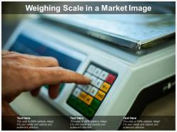 Weighing scale in a market image