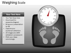 Weighing scale powerpoint presentation slides db