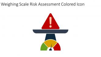 Weighing Scale Risk Assessment Colored Icon In Powerpoint Pptx Png And Editable Eps Format