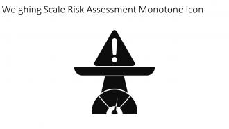 Weighing Scale Risk Assessment Monotone Icon In Powerpoint Pptx Png And Editable Eps Format