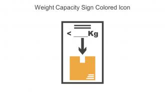 Weight Capacity Sign Colored Icon In Powerpoint Pptx Png And Editable Eps Format