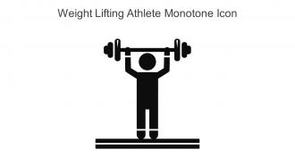 Weight Lifting Athlete Monotone Icon In Powerpoint Pptx Png And Editable Eps Format
