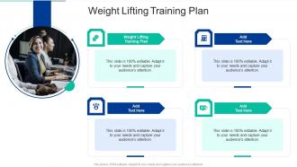 Weight Lifting Training Plan In Powerpoint And Google Slides Cpb
