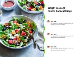 Weight loss and fitness concept image
