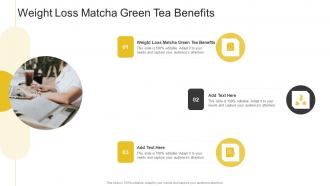 Weight Loss Matcha Green Tea Benefits In Powerpoint And Google Slides Cpb
