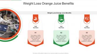Weight Loss Orange Juice Benefits In Powerpoint And Google Slides Cpb
