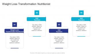 Weight Loss Transformation Nutritionist In Powerpoint And Google Slides Cpb
