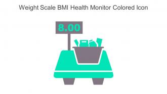 Weight Scale BMI Health Monitor Colored Icon In Powerpoint Pptx Png And Editable Eps Format
