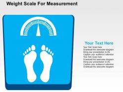 Weight scale for measurement flat powerpoint design