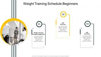 Weight Training Schedule Beginners In Powerpoint And Google Slides Cpb