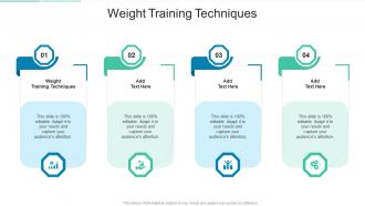 Weight Training Techniques In Powerpoint And Google Slides Cpb