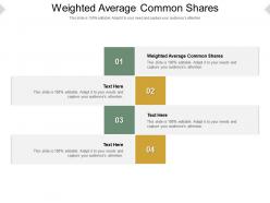 Weighted average common shares ppt powerpoint presentation infographic cpb