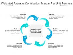 Weighted average contribution margin per unit formula ppt powerpoint presentation inspiration shapes cpb