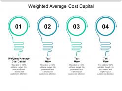 Weighted average cost capital ppt powerpoint presentation icon maker cpb