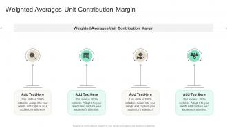 Weighted Averagesunit Contribution Margin In Powerpoint And Google Slides Cpb