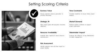 Weighted Scoring For Project Portfolio Prioritization PPT Structure AT Template