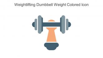 Weightlifting Dumbbell Weight Colored Icon In Powerpoint Pptx Png And Editable Eps Format