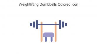 Weightlifting Dumbbells Colored Icon In Powerpoint Pptx Png And Editable Eps Format