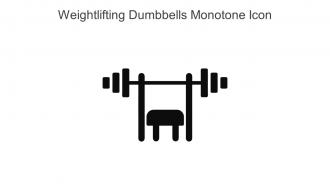 Weightlifting Dumbbells Monotone Icon In Powerpoint Pptx Png And Editable Eps Format
