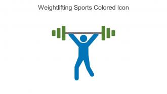 Weightlifting Sports Colored Icon In Powerpoint Pptx Png And Editable Eps Format