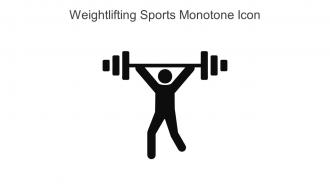 Weightlifting Sports Monotone Icon In Powerpoint Pptx Png And Editable Eps Format