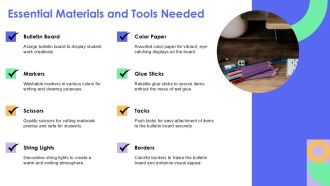 Welcome Back Bulletin Board Set Presentation PPT Outline AT Impressive Researched