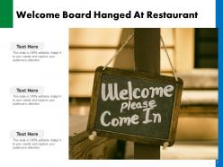 Welcome Business Partnership Agreement Corporate Restaurant