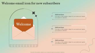 Welcome Email Icon For New Subscribers