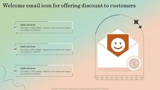 Welcome Email Icon For Offering Discount To Customers