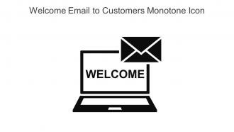 Welcome Email To Customers Monotone Icon In Powerpoint Pptx Png And Editable Eps Format