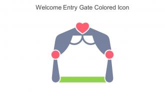 Welcome Entry Gate Colored Icon In Powerpoint Pptx Png And Editable Eps Format