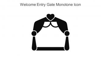 Welcome Entry Gate Monotone Icon In Powerpoint Pptx Png And Editable Eps Format