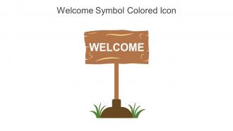 Welcome Symbol Colored Icon In Powerpoint Pptx Png And Editable Eps Format