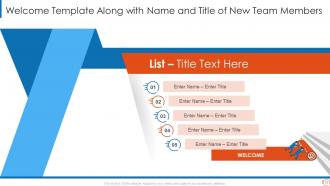 Welcome Team Members Powerpoint PPT Template Bundles