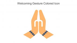 Welcoming Gesture Colored Icon In Powerpoint Pptx Png And Editable Eps Format