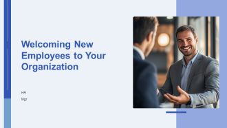 Welcoming New Employees To Your Organization PPT Mockup AT
