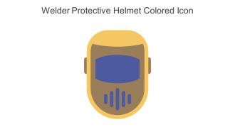 Welder Protective Helmet Colored Icon In Powerpoint Pptx Png And Editable Eps Format