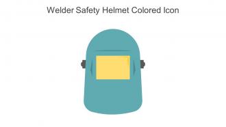 Welder Safety Helmet Colored Icon In Powerpoint Pptx Png And Editable Eps Format