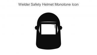 Welder Safety Helmet Monotone Icon In Powerpoint Pptx Png And Editable Eps Format