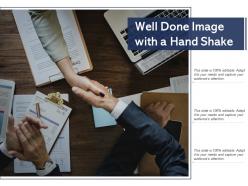 Well done image with a hand shake